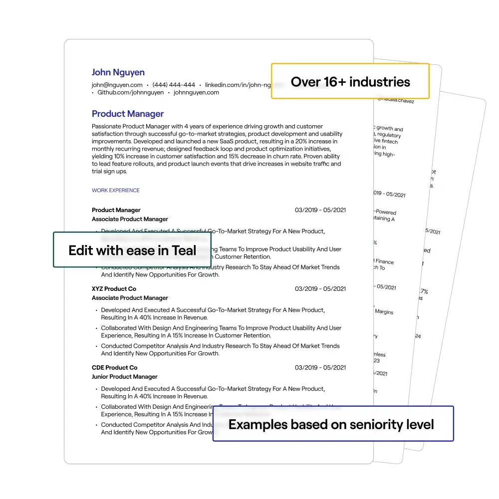 Resume examples 2026