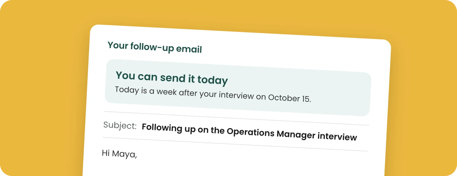 Interview Follow-Up Email Generator
